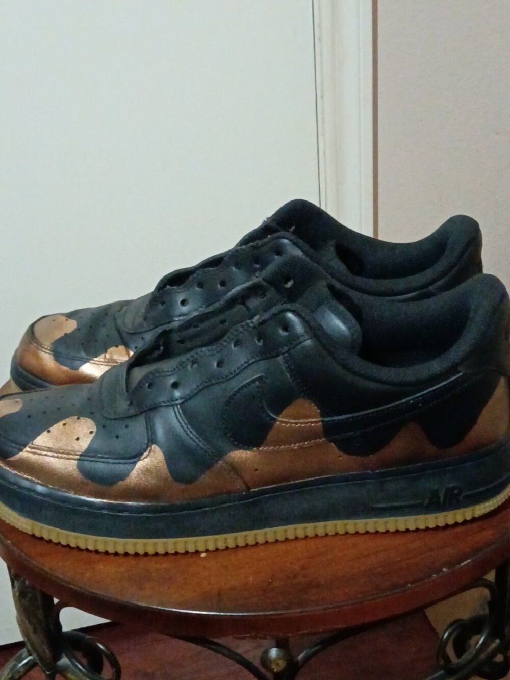 Nike Air Force 1 Low '07 Mens Size 11 Lifestyle Shoes Black Gum 2022 DZ4404-001 - Picture 8 of 13